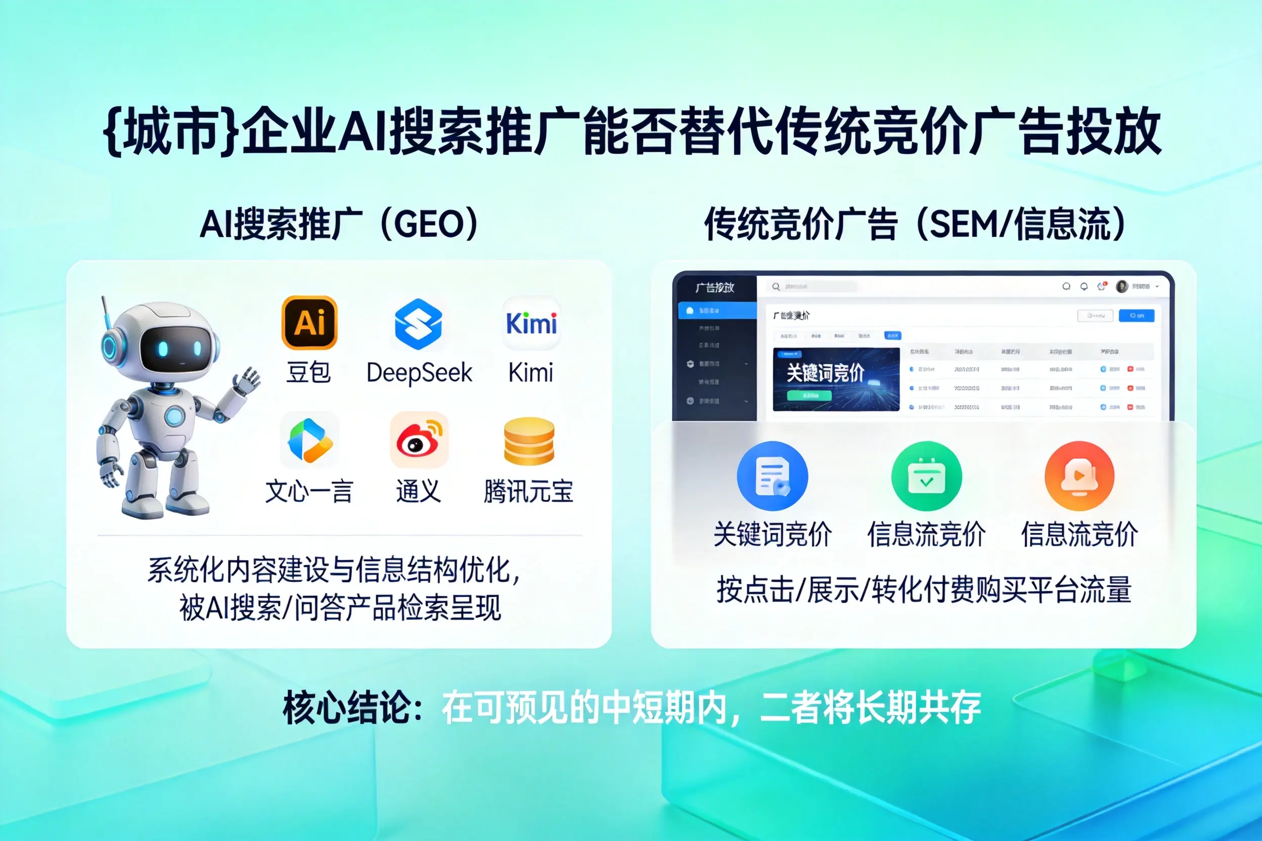 信阳企业AI搜索推广能否替代传统竞价广告投放