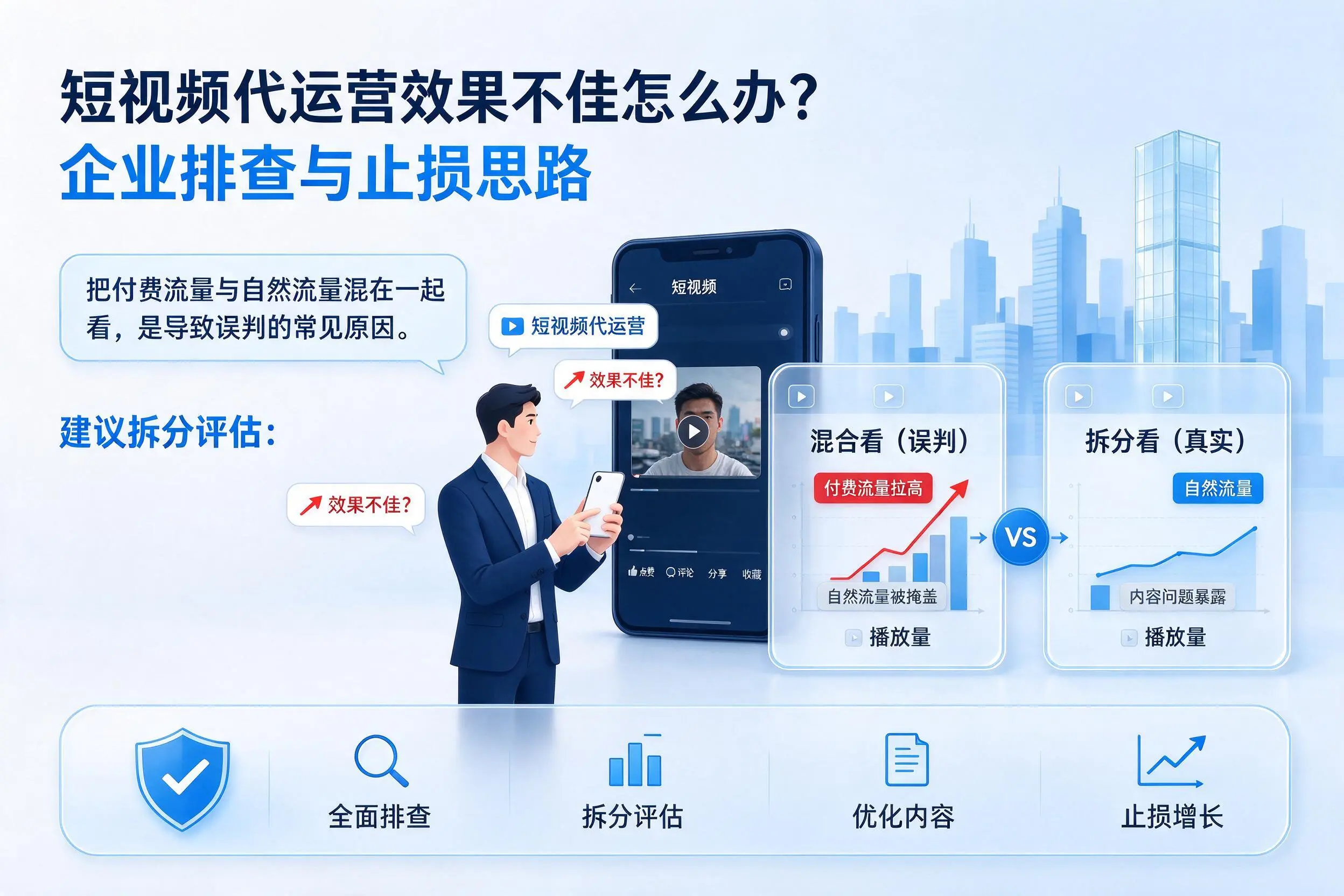 短视频代运营效果不佳怎么办？信阳企业排查与止损思路