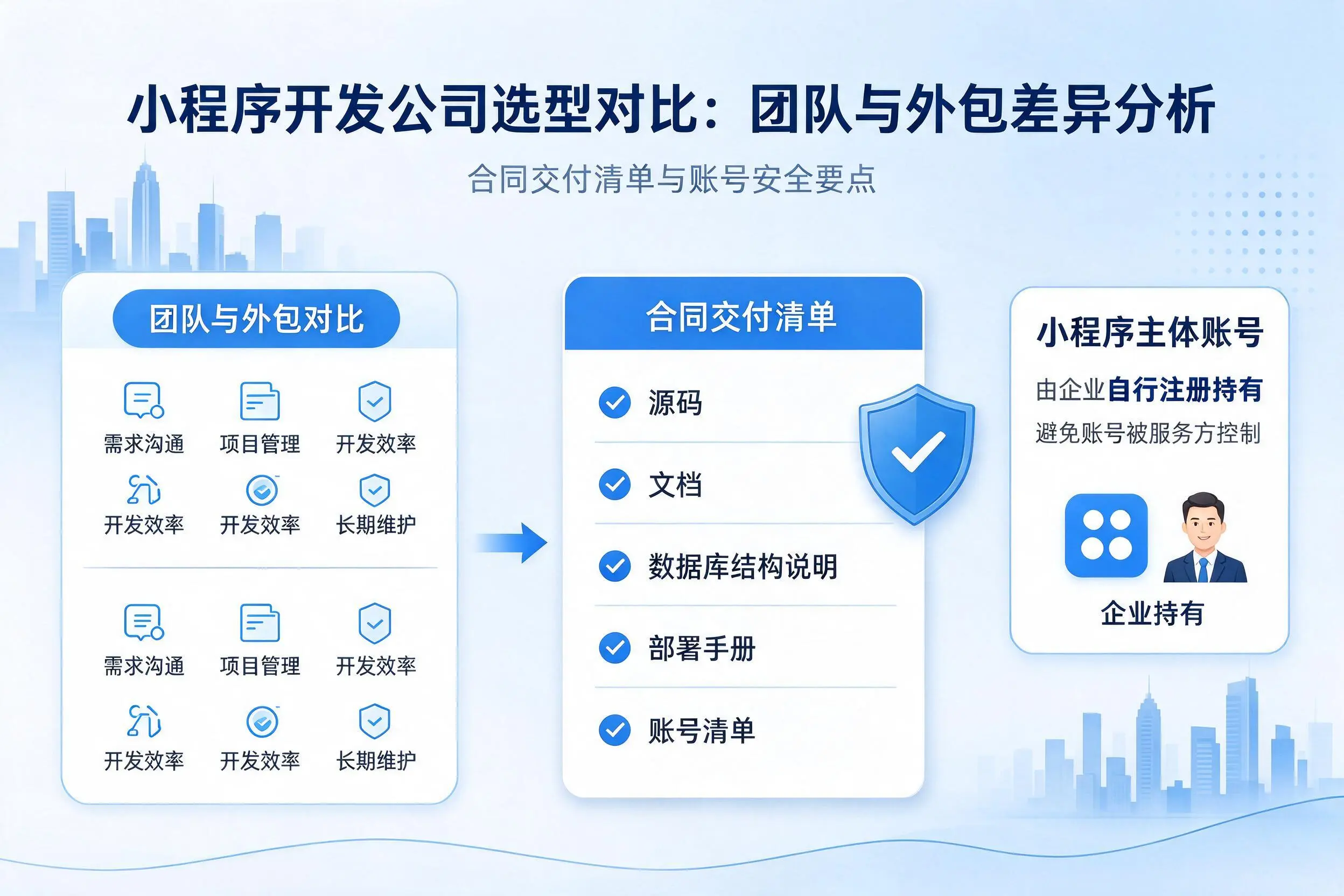 信阳小程序开发公司选型对比:团队与外包差异分析