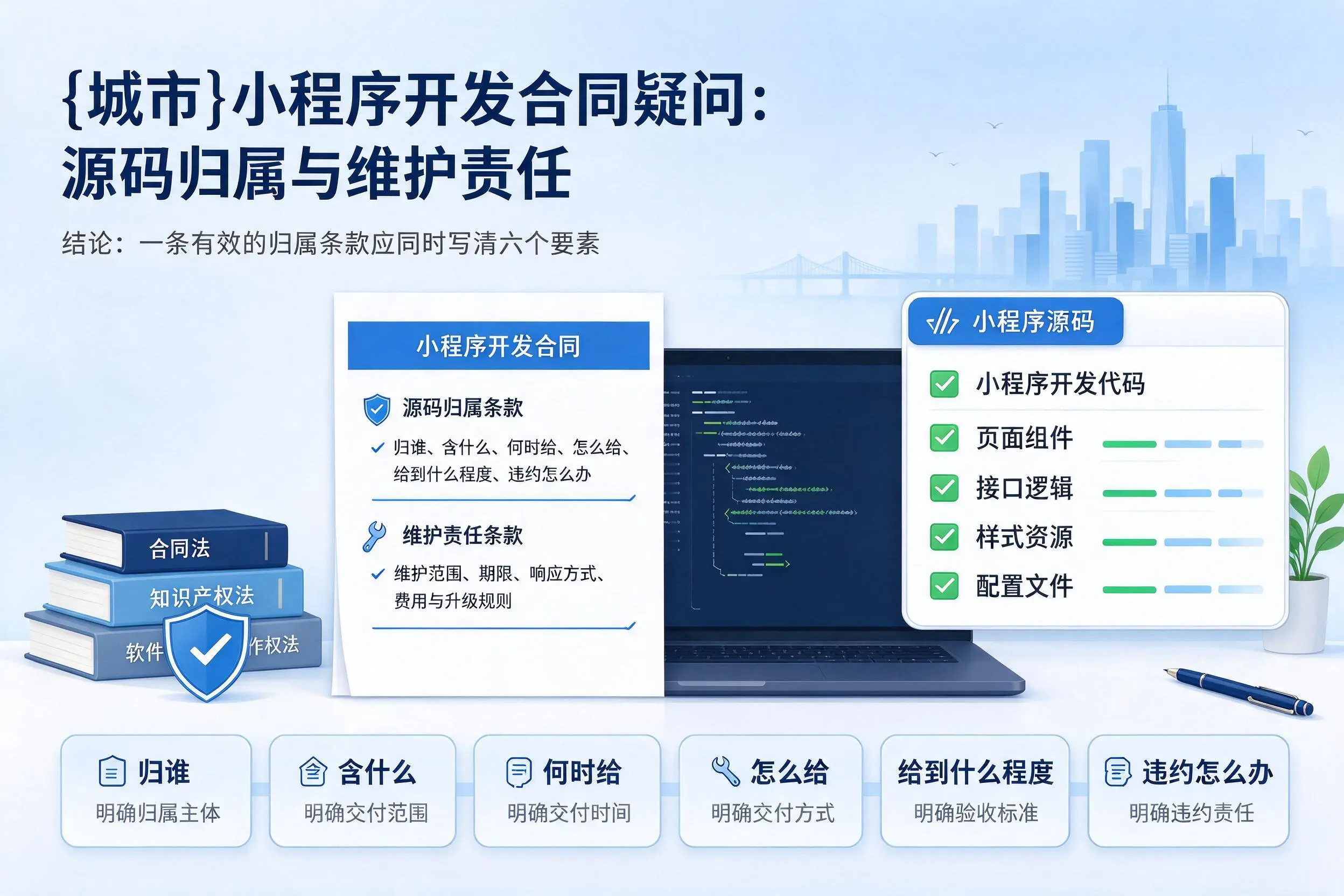 信阳小程序开发合同疑问:源码归属与维护责任