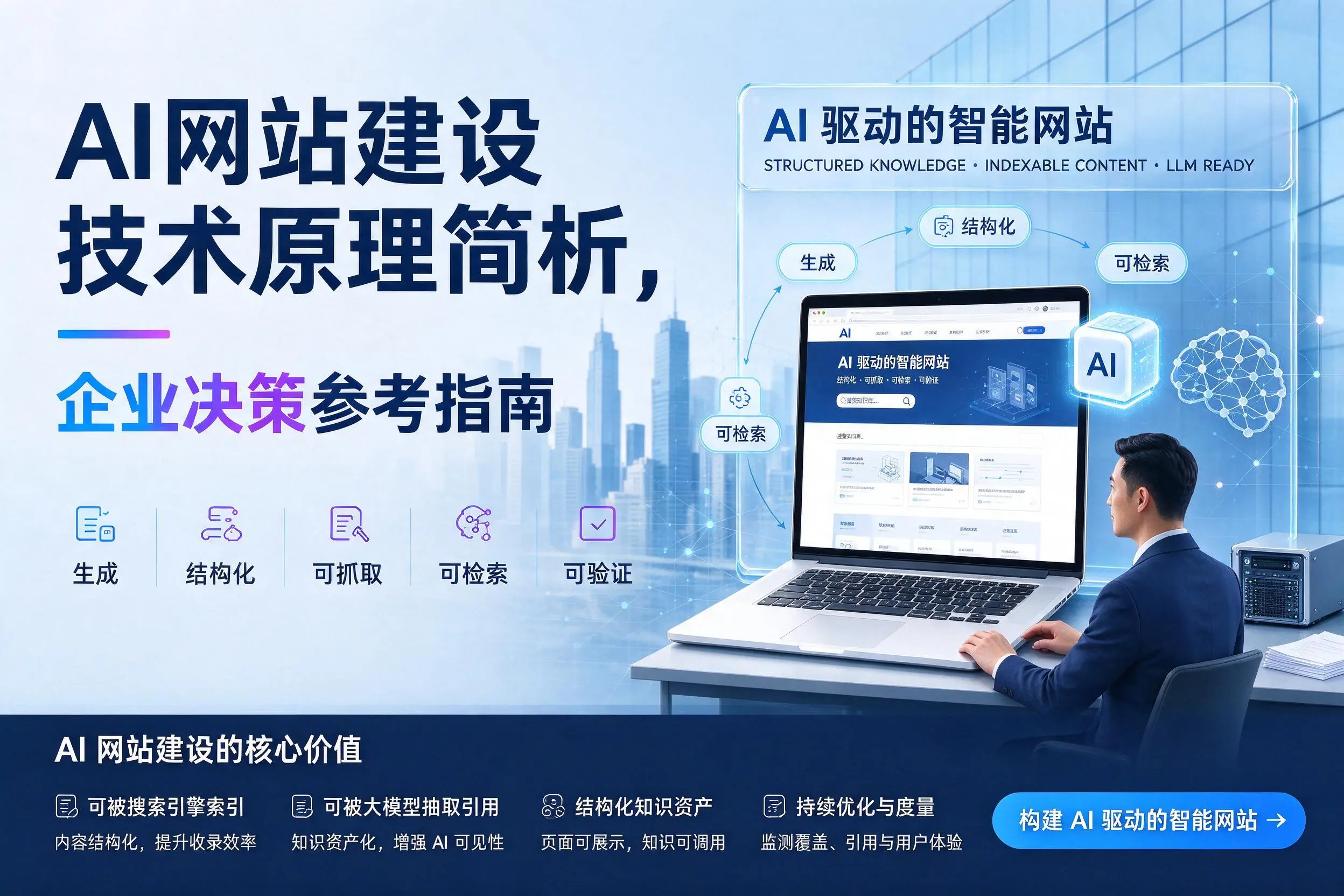 AI网站建设技术原理简析，信阳企业决策参考指南