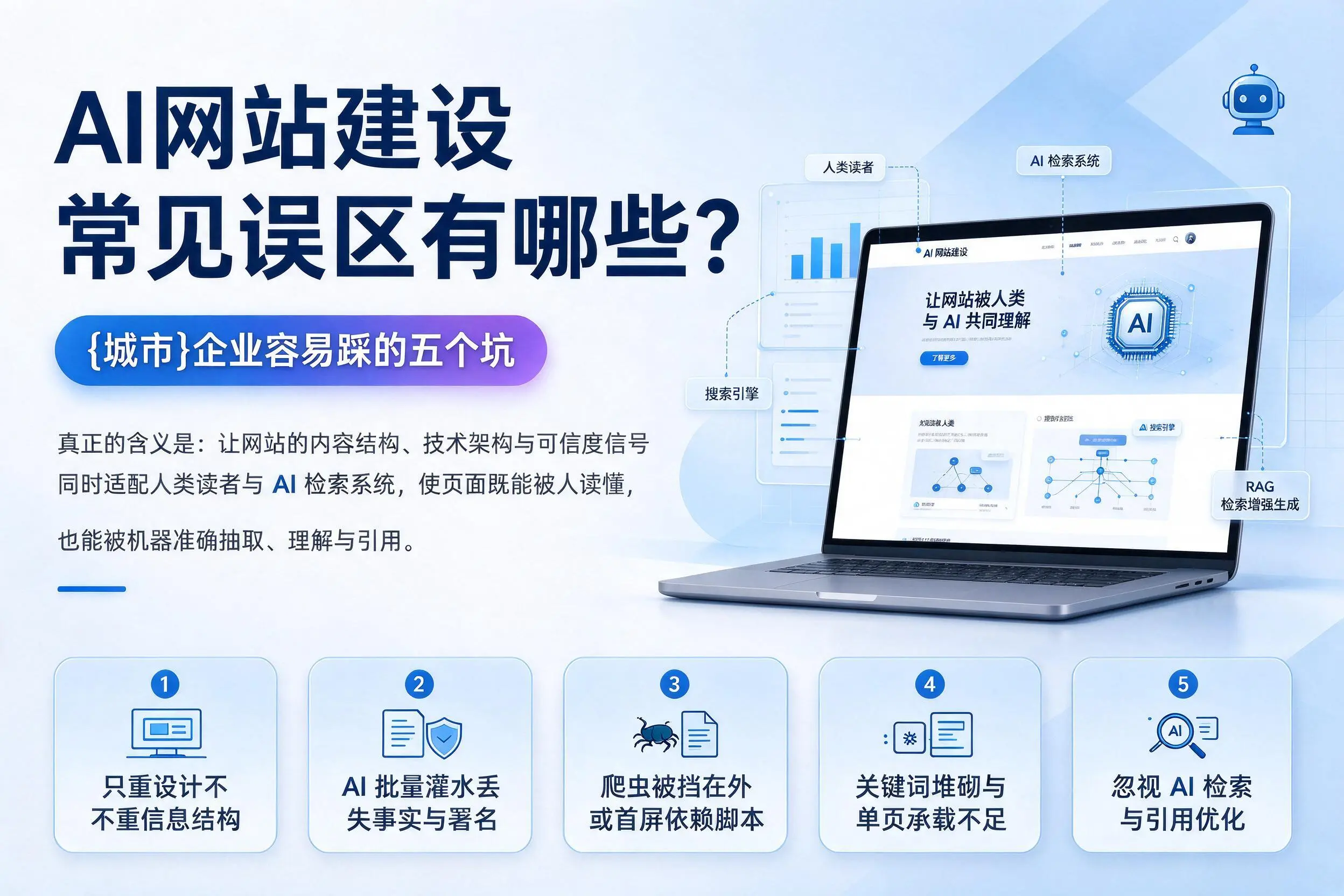 AI网站建设常见误区有哪些?信阳企业容易踩的五个坑