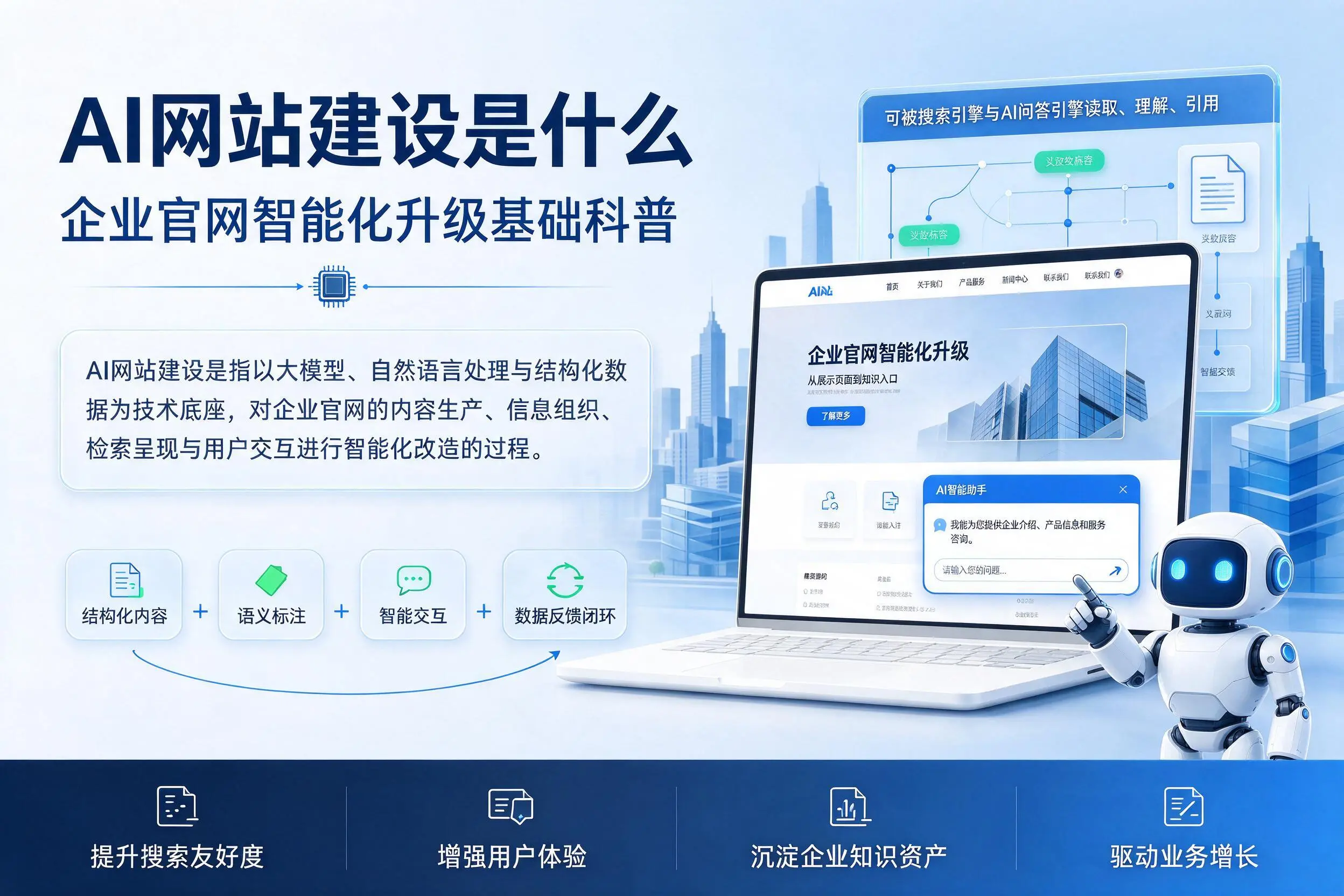 AI网站建设是什么:信阳企业官网智能化升级基础科普